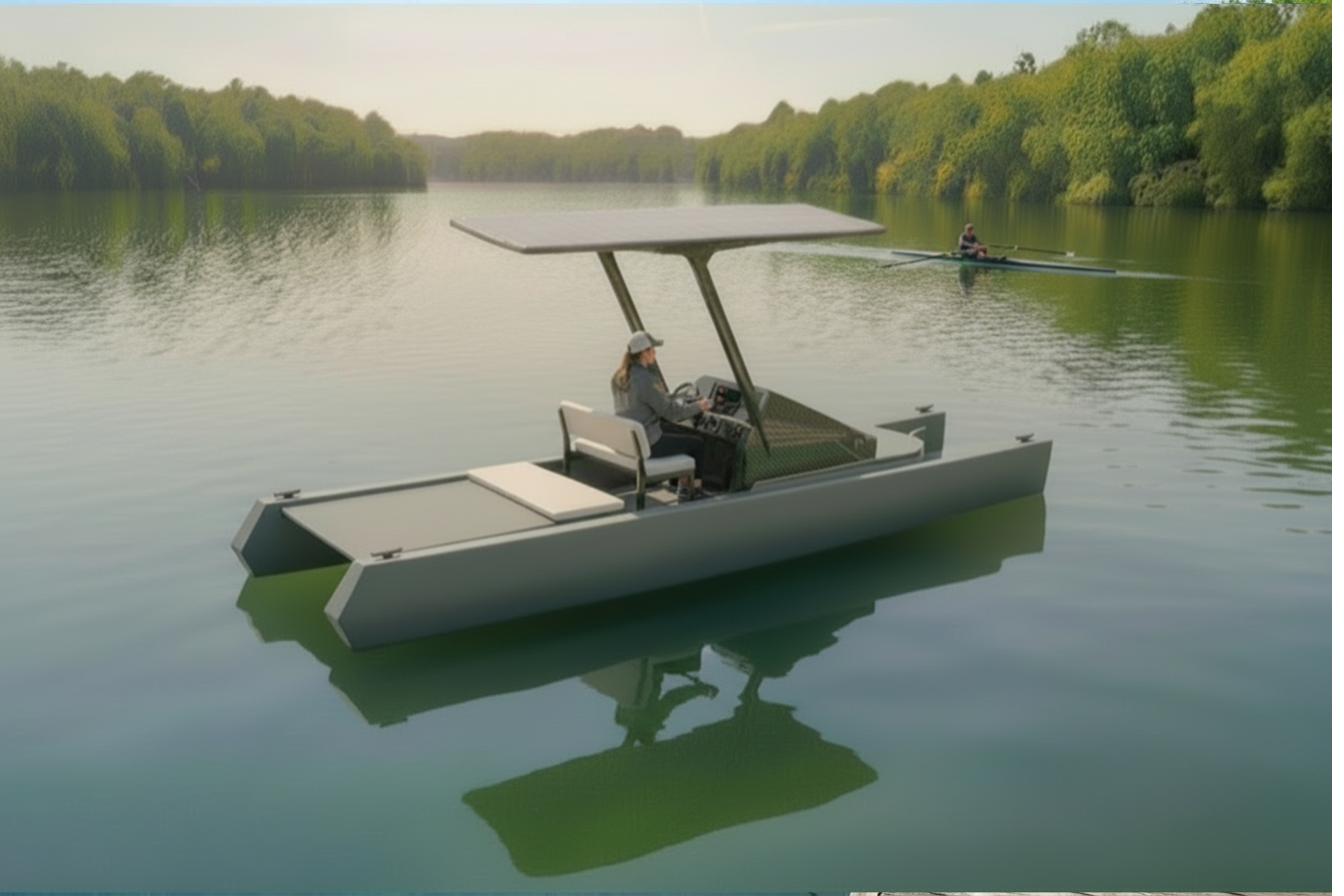 Ventus C-40E — seated coach driving alongside rower